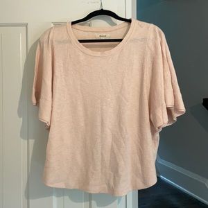 Madewell Flowy Boxy Light Pink Top - Worn Once
